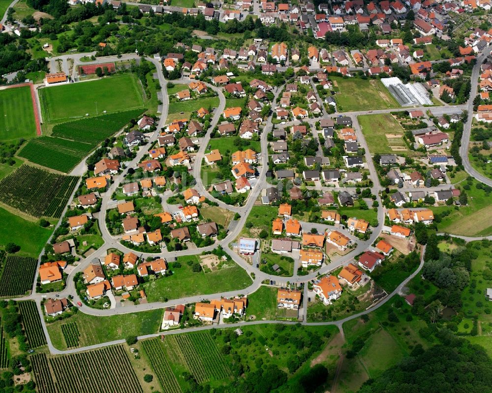 Luftbild Cleebronn - Stadtansicht vom Innenstadtbereich in Cleebronn im Bundesland Baden-Württemberg, Deutschland