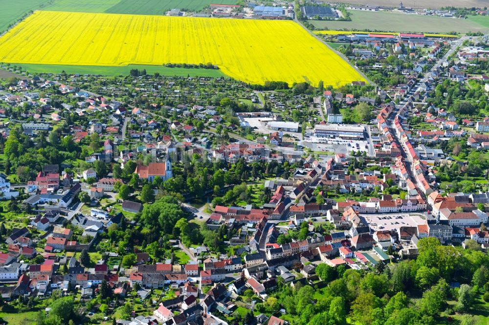 Luftaufnahme Dahlen - Stadtansicht vom Innenstadtbereich in Dahlen im Bundesland Sachsen, Deutschland