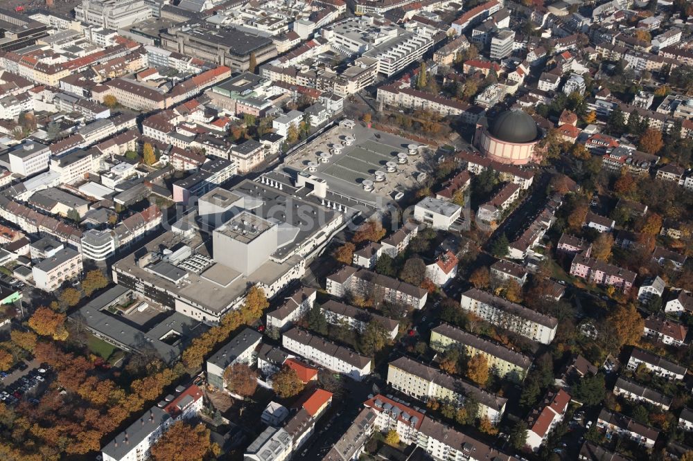 Luftbild Darmstadt - Stadtansicht vom Innenstadtbereich in Darmstadt im Bundesland Hessen