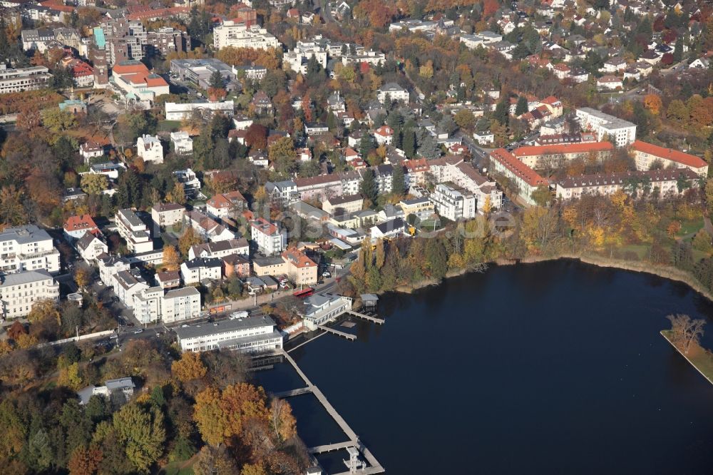 Luftaufnahme Darmstadt - Stadtansicht vom Innenstadtbereich in Darmstadt im Bundesland Hessen