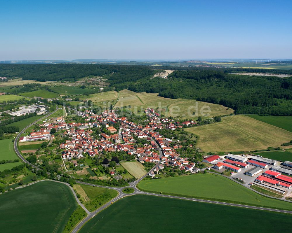 Luftbild Deuna - Stadtansicht vom Innenstadtbereich in Deuna im Bundesland Thüringen, Deutschland