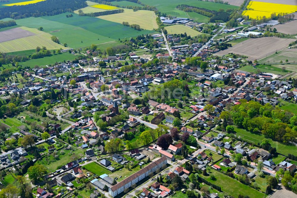 Diesdorf aus der Vogelperspektive: Stadtansicht vom Innenstadtbereich in Diesdorf im Bundesland Sachsen-Anhalt, Deutschland