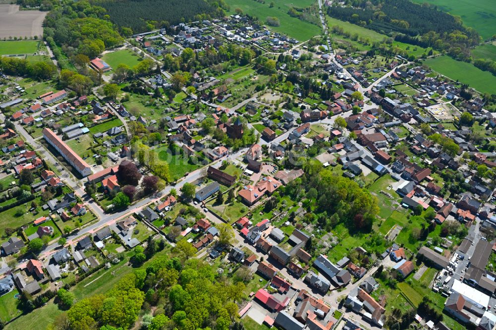 Luftaufnahme Diesdorf - Stadtansicht vom Innenstadtbereich in Diesdorf im Bundesland Sachsen-Anhalt, Deutschland