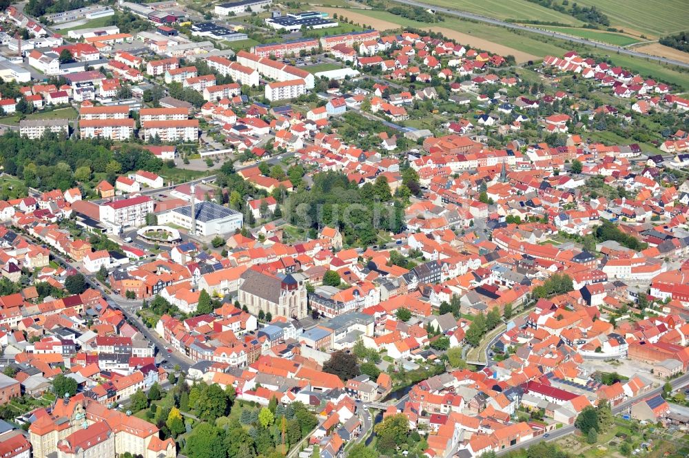 Luftbild Dingelstädt - Stadtansicht vom Innenstadtbereich in Dingelstädt im Bundesland Thüringen, Deutschland