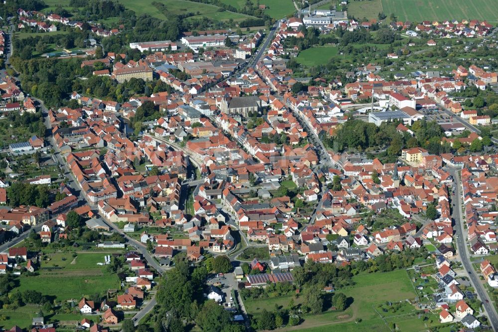 Luftbild Dingelstädt - Stadtansicht vom Innenstadtbereich in Dingelstädt im Bundesland Thüringen, Deutschland