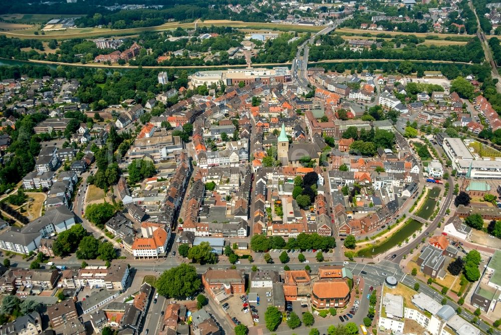 Luftbild Dorsten - Stadtansicht vom Innenstadtbereich in Dorsten im Bundesland Nordrhein-Westfalen, Deutschland