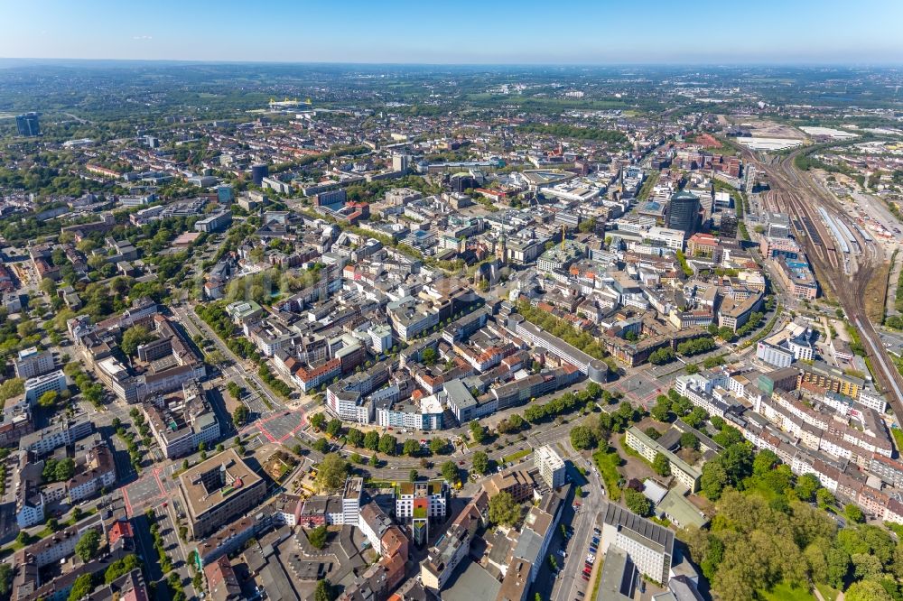 Dortmund von oben - Stadtansicht vom Innenstadtbereich in Dortmund im Bundesland Nordrhein-Westfalen, Deutschland