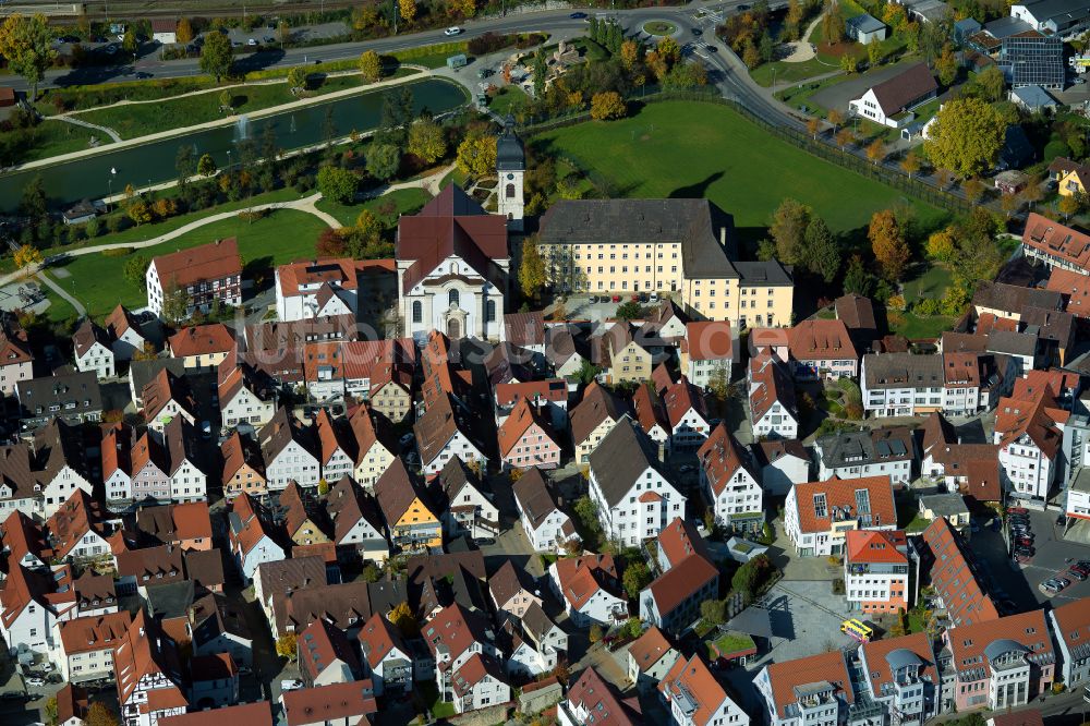 Luftaufnahme Ehingen (Donau) - Stadtansicht vom Innenstadtbereich in Ehingen (Donau) im Bundesland Baden-Württemberg, Deutschland