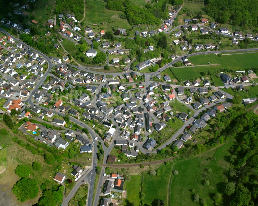 Eisemroth aus der Vogelperspektive: Stadtansicht vom Innenstadtbereich in Eisemroth im Bundesland Hessen, Deutschland