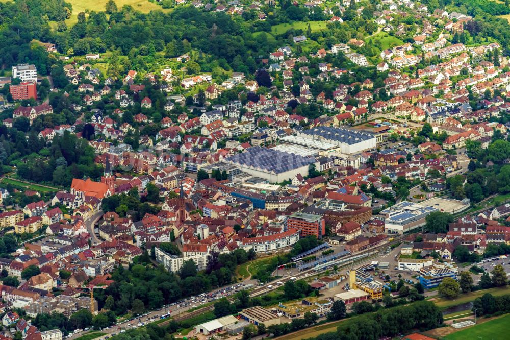 Luftbild Emmendingen - Stadtansicht vom Innenstadtbereich in Emmendingen im Bundesland Baden-Württemberg, Deutschland