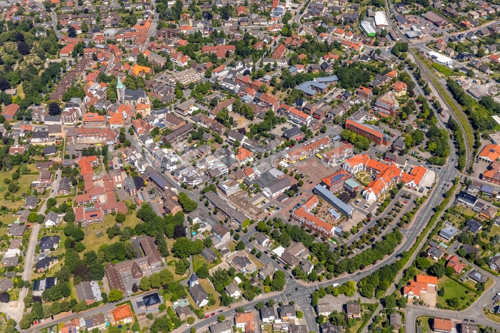 Ennigerloh von oben - Stadtansicht vom Innenstadtbereich in Ennigerloh im Bundesland Nordrhein-Westfalen, Deutschland