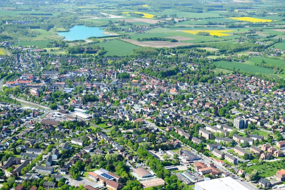 Ennigerloh von oben - Stadtansicht vom Innenstadtbereich in Ennigerloh im Bundesland Nordrhein-Westfalen, Deutschland