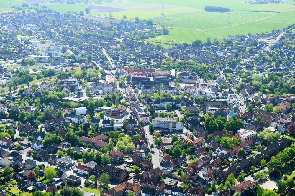 Ennigerloh von oben - Stadtansicht vom Innenstadtbereich in Ennigerloh im Bundesland Nordrhein-Westfalen, Deutschland