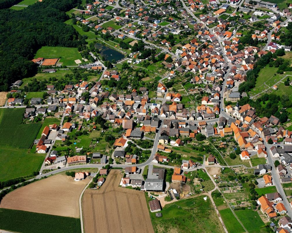 Eppingen von oben - Stadtansicht vom Innenstadtbereich in Eppingen im Bundesland Baden-Württemberg, Deutschland