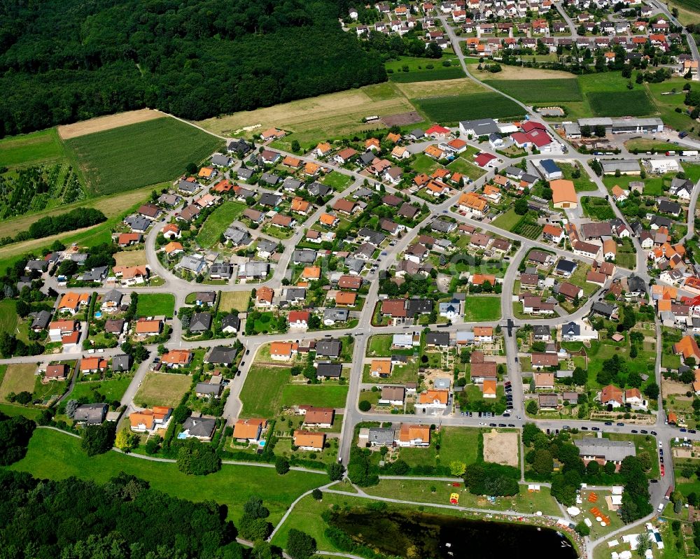 Eppingen aus der Vogelperspektive: Stadtansicht vom Innenstadtbereich in Eppingen im Bundesland Baden-Württemberg, Deutschland