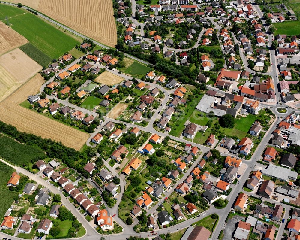 Luftaufnahme Eppingen - Stadtansicht vom Innenstadtbereich in Eppingen im Bundesland Baden-Württemberg, Deutschland