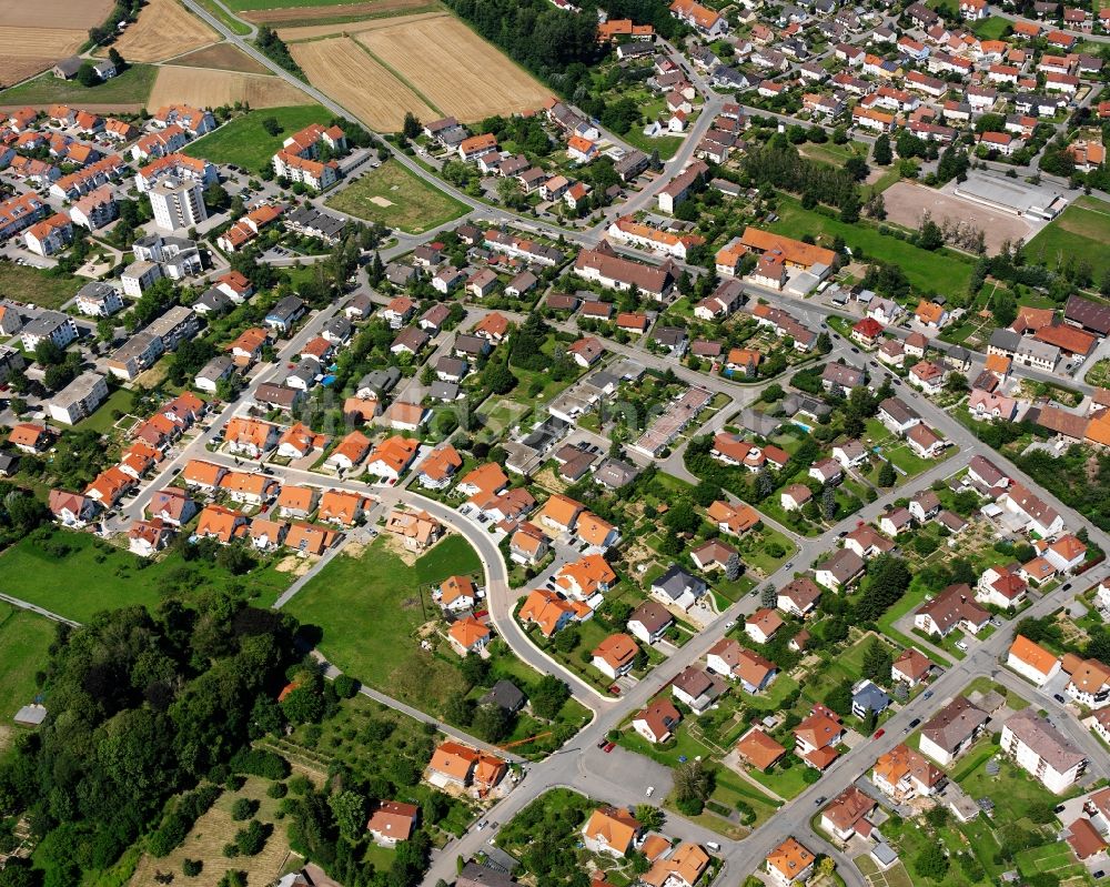 Eppingen von oben - Stadtansicht vom Innenstadtbereich in Eppingen im Bundesland Baden-Württemberg, Deutschland