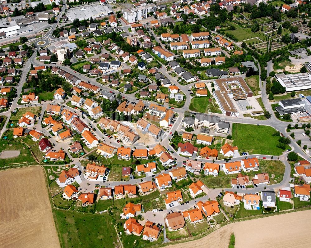 Eppingen von oben - Stadtansicht vom Innenstadtbereich in Eppingen im Bundesland Baden-Württemberg, Deutschland