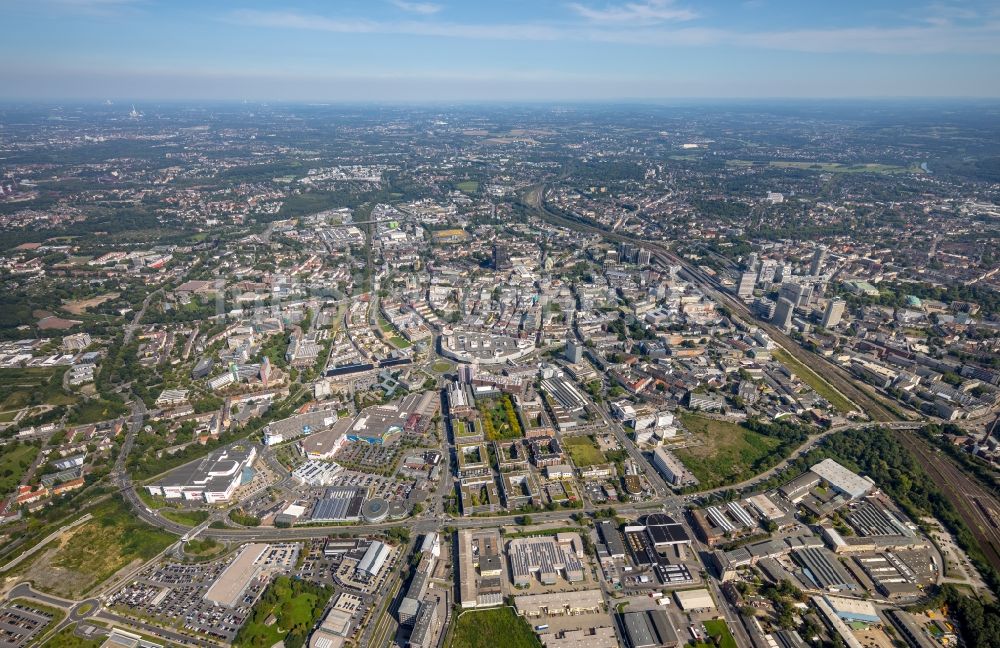 Essen von oben - Stadtansicht vom Innenstadtbereich in Essen im Bundesland Nordrhein-Westfalen - NRW, Deutschland