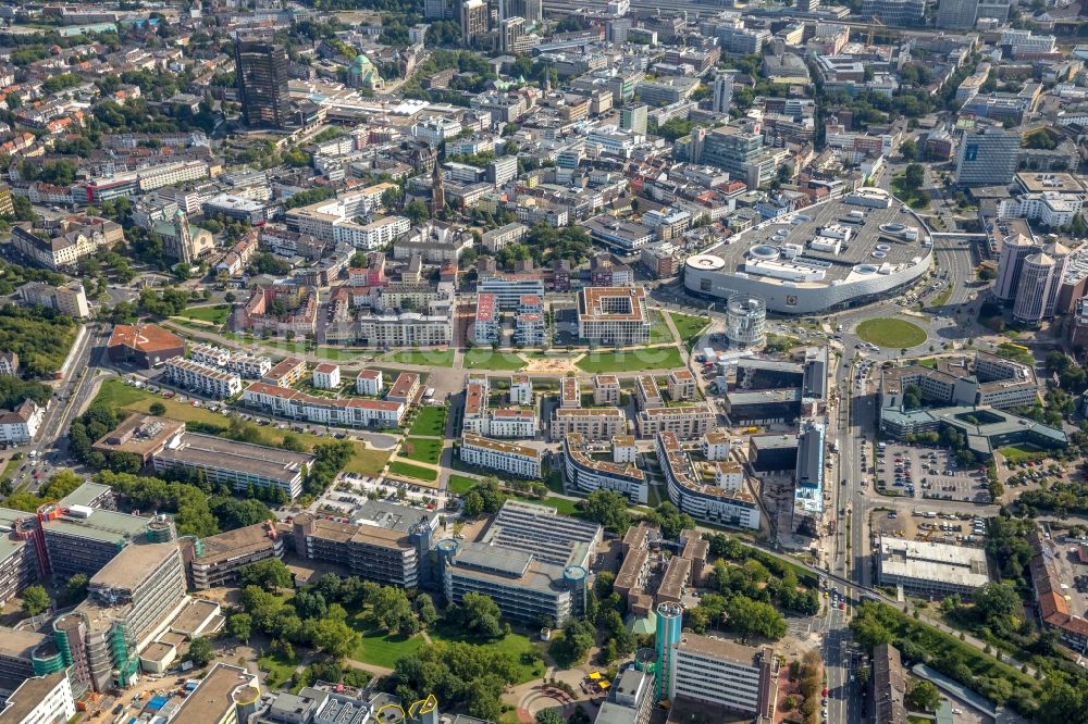 Essen von oben - Stadtansicht vom Innenstadtbereich in Essen im Bundesland Nordrhein-Westfalen - NRW, Deutschland