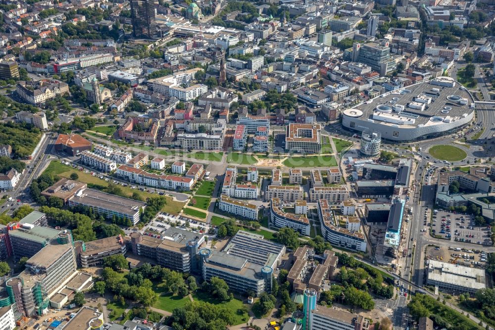 Essen aus der Vogelperspektive: Stadtansicht vom Innenstadtbereich in Essen im Bundesland Nordrhein-Westfalen - NRW, Deutschland