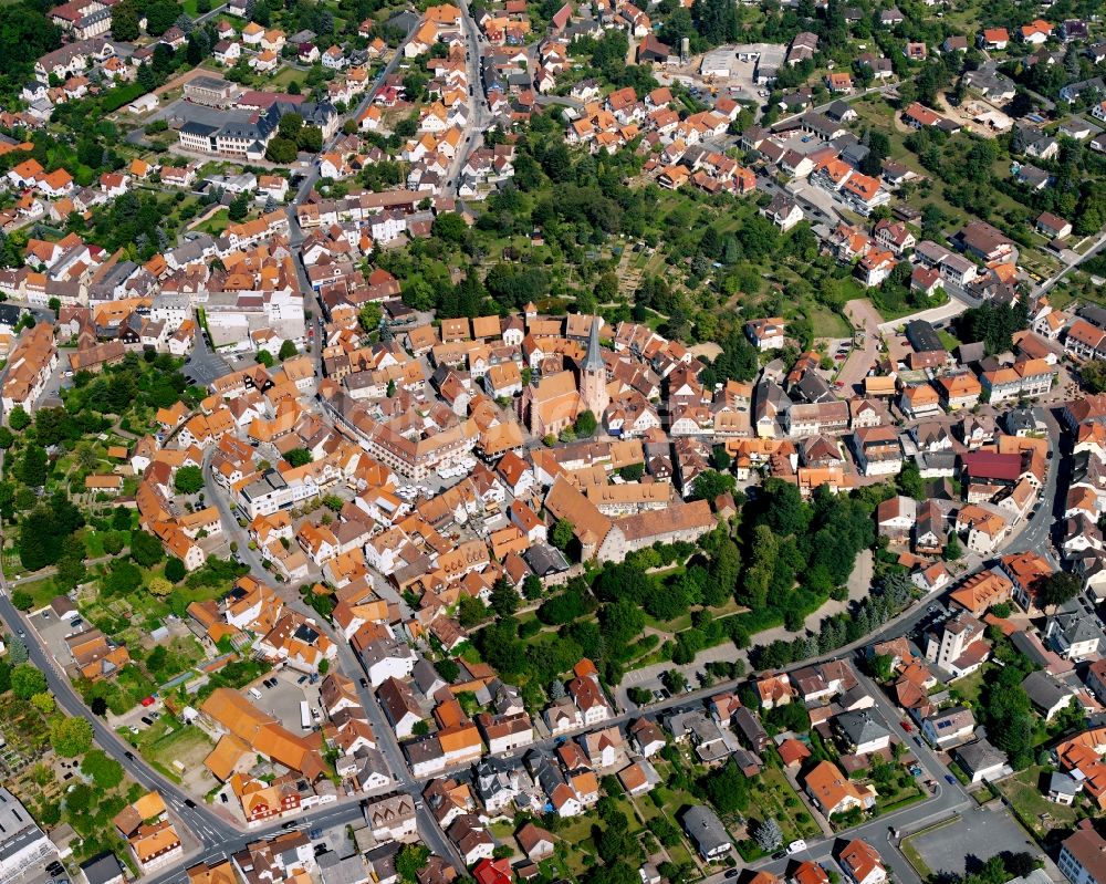 Luftbild Felsenkeller - Stadtansicht vom Innenstadtbereich in Felsenkeller im Bundesland Hessen, Deutschland