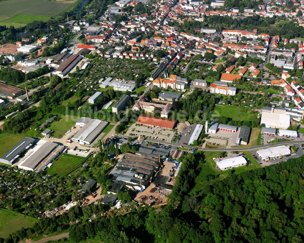 Luftbild Frankenberg/Sa. - Stadtansicht vom Innenstadtbereich in Frankenberg/Sa. im Bundesland Sachsen, Deutschland