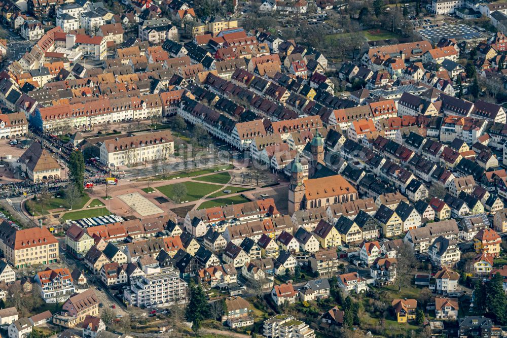 Luftbild Freudenstadt - Stadtansicht vom Innenstadtbereich in Freudenstadt im Bundesland Baden-Württemberg, Deutschland