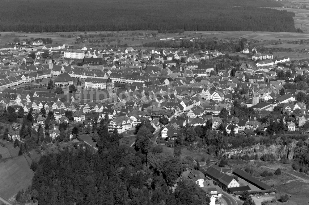 Freudenstadt von oben - Stadtansicht vom Innenstadtbereich in Freudenstadt im Bundesland Baden-Württemberg, Deutschland