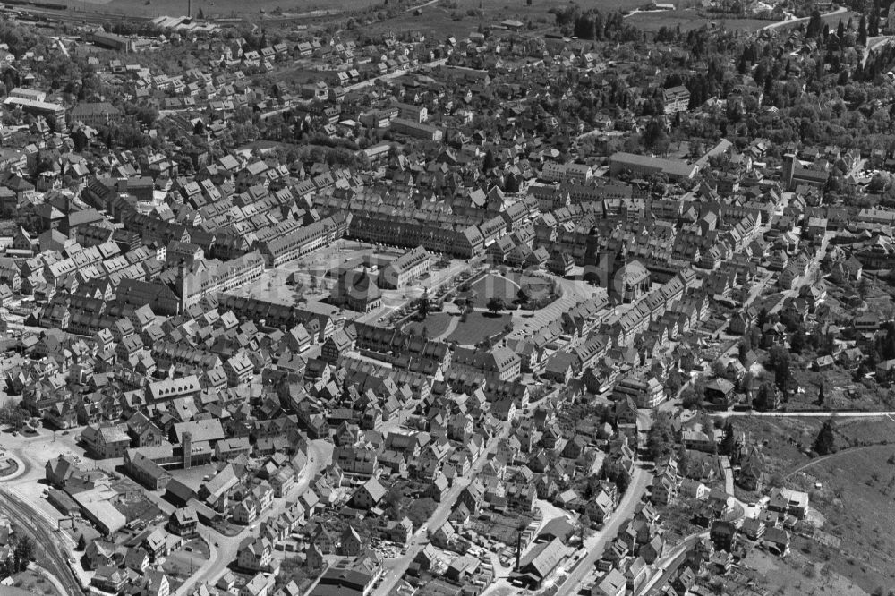 Freudenstadt von oben - Stadtansicht vom Innenstadtbereich in Freudenstadt im Bundesland Baden-Württemberg, Deutschland