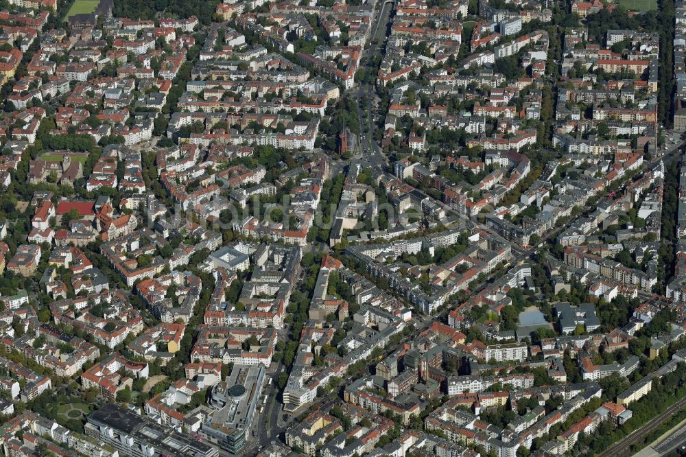 Berlin aus der Vogelperspektive: Stadtansicht vom Innenstadtbereich Friedrich-Wilhelm-Platz in Berlin