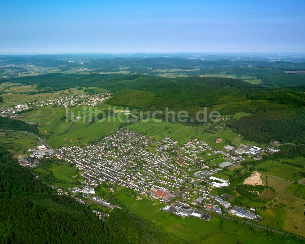 Luftbild Frohnhausen - Stadtansicht vom Innenstadtbereich in Frohnhausen im Bundesland Hessen, Deutschland