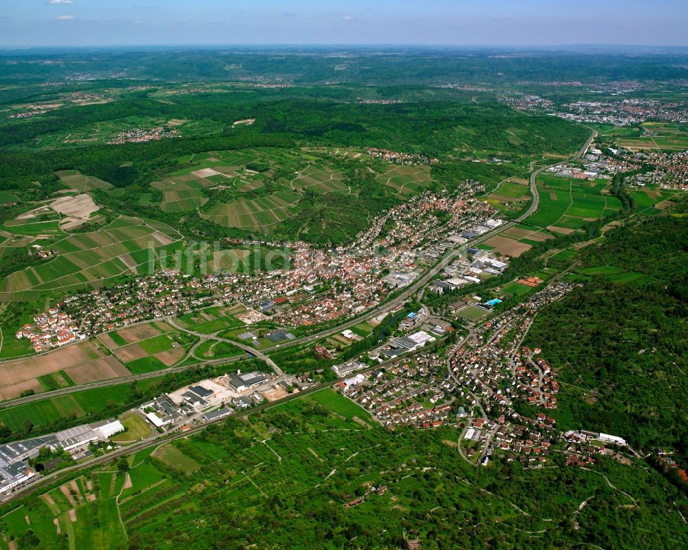 Luftbild Geradstetten - Stadtansicht vom Innenstadtbereich in Geradstetten im Bundesland Baden-Württemberg, Deutschland