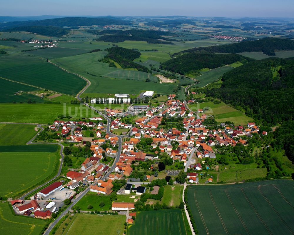 Luftbild Gerbershausen - Stadtansicht vom Innenstadtbereich in Gerbershausen im Bundesland Thüringen, Deutschland