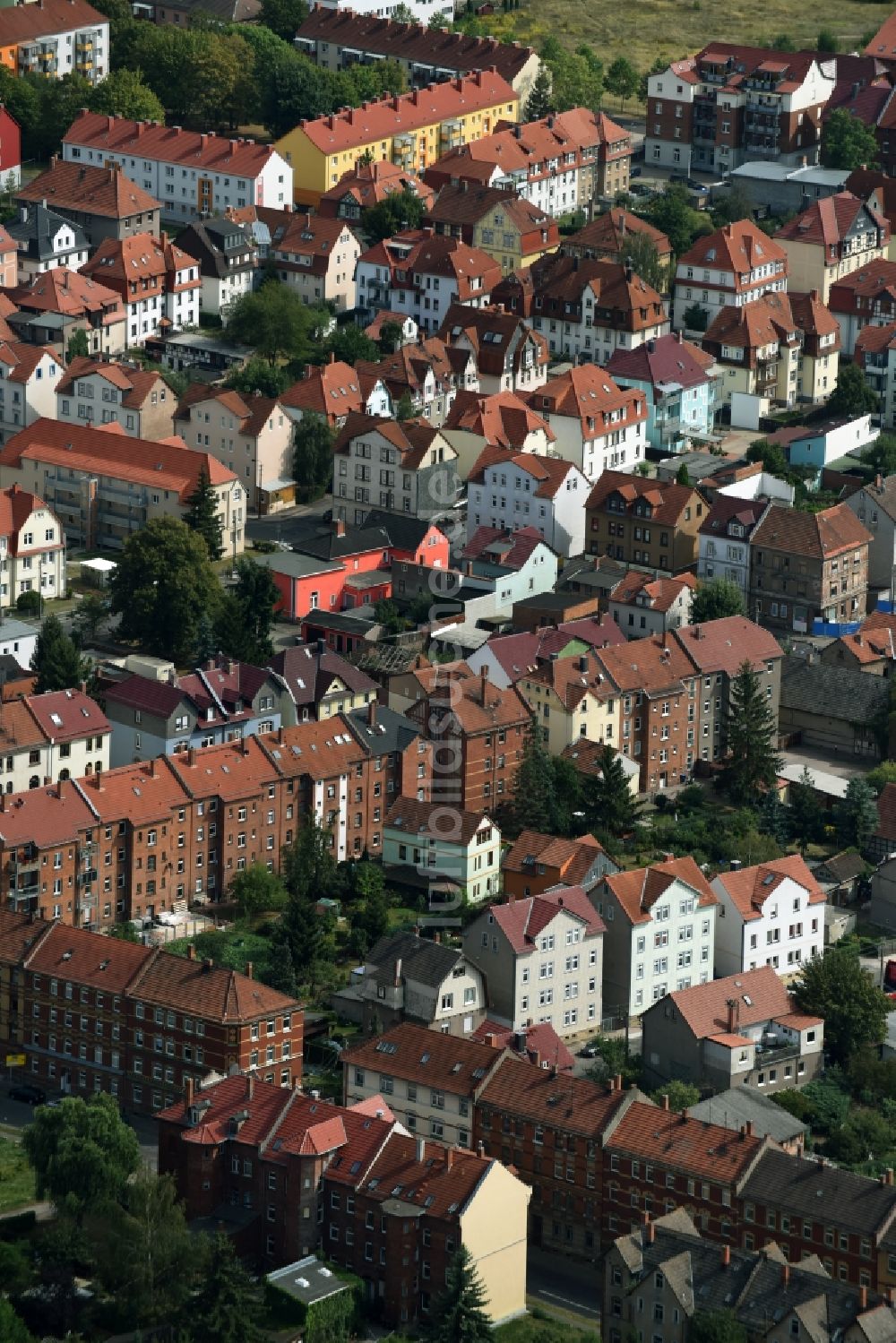 Luftbild Gotha - Stadtansicht vom Innenstadtbereich in Gotha im Bundesland Thüringen