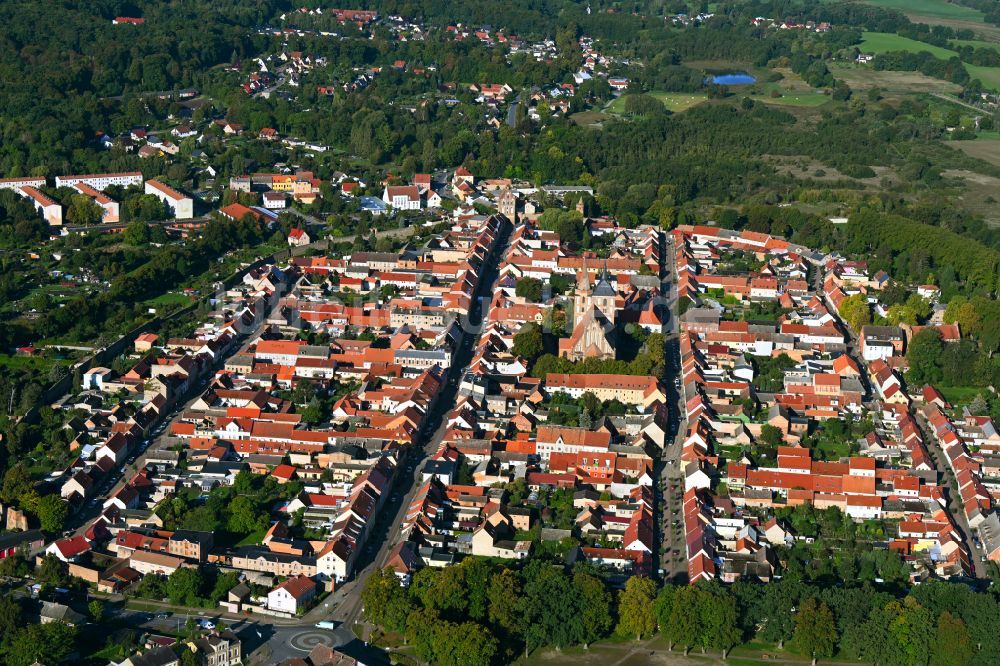 Luftbild Gransee - Stadtansicht vom Innenstadtbereich in Gransee im Bundesland Brandenburg, Deutschland