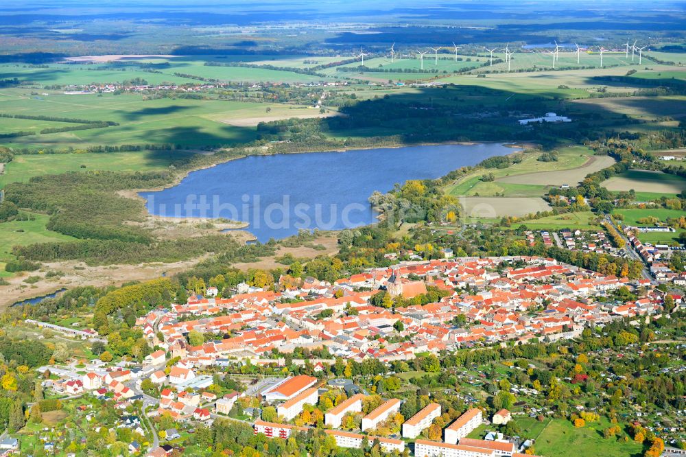 Luftbild Gransee - Stadtansicht vom Innenstadtbereich in Gransee im Bundesland Brandenburg, Deutschland