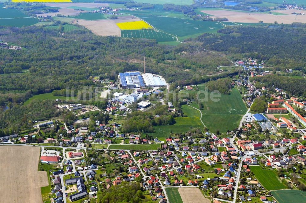 Luftbild Großdubrau - Stadtansicht vom Innenstadtbereich in Großdubrau im Bundesland Sachsen, Deutschland