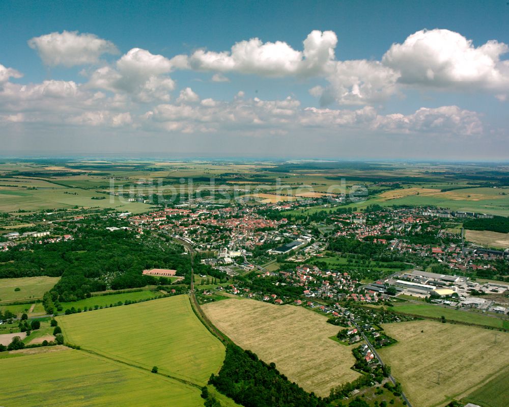 Großenhain aus der Vogelperspektive: Stadtansicht vom Innenstadtbereich in Großenhain im Bundesland Sachsen, Deutschland