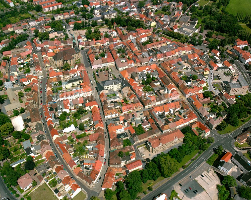 Luftbild Großenhain - Stadtansicht vom Innenstadtbereich in Großenhain im Bundesland Sachsen, Deutschland