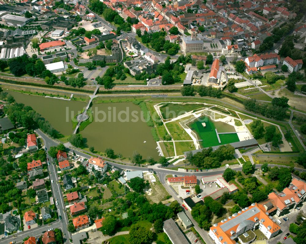 Luftaufnahme Großenhain - Stadtansicht vom Innenstadtbereich in Großenhain im Bundesland Sachsen, Deutschland