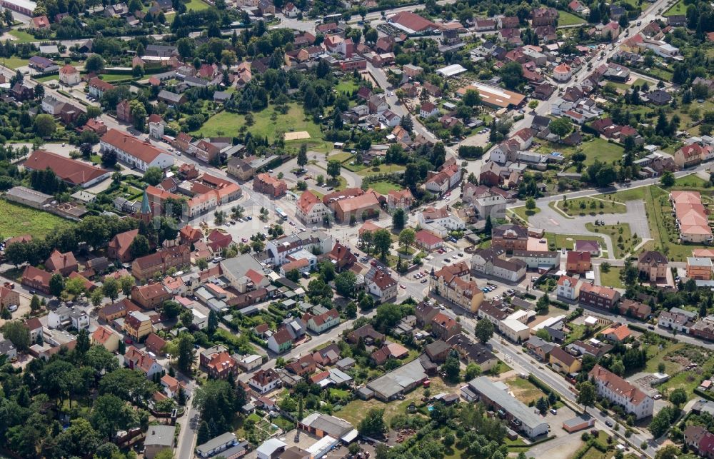 Luftaufnahme Großräschen - Stadtansicht vom Innenstadtbereich in Großräschen im Bundesland Brandenburg