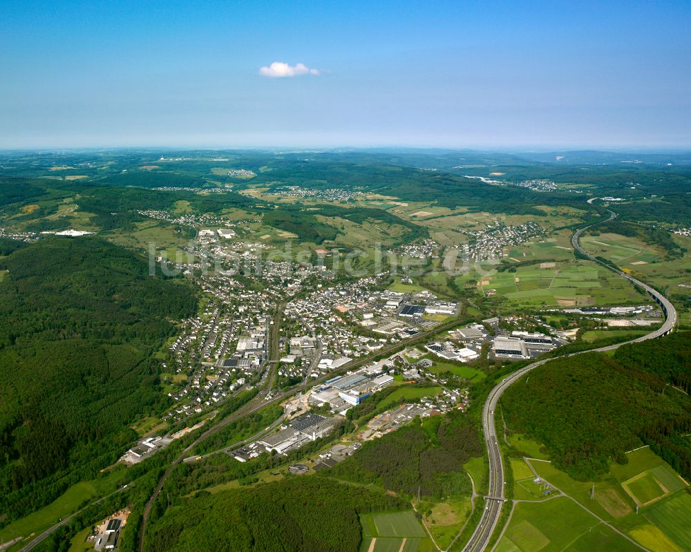 Haiger von oben - Stadtansicht vom Innenstadtbereich in Haiger im Bundesland Hessen, Deutschland