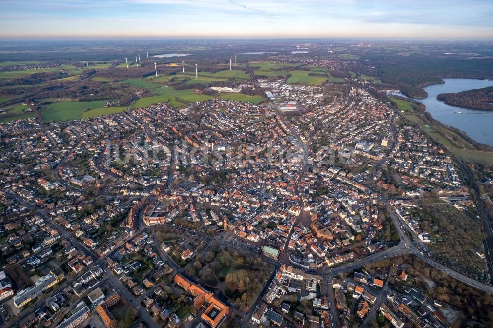 Haltern am See aus der Vogelperspektive: Stadtansicht vom Innenstadtbereich in Haltern am See im Bundesland Nordrhein-Westfalen, Deutschland