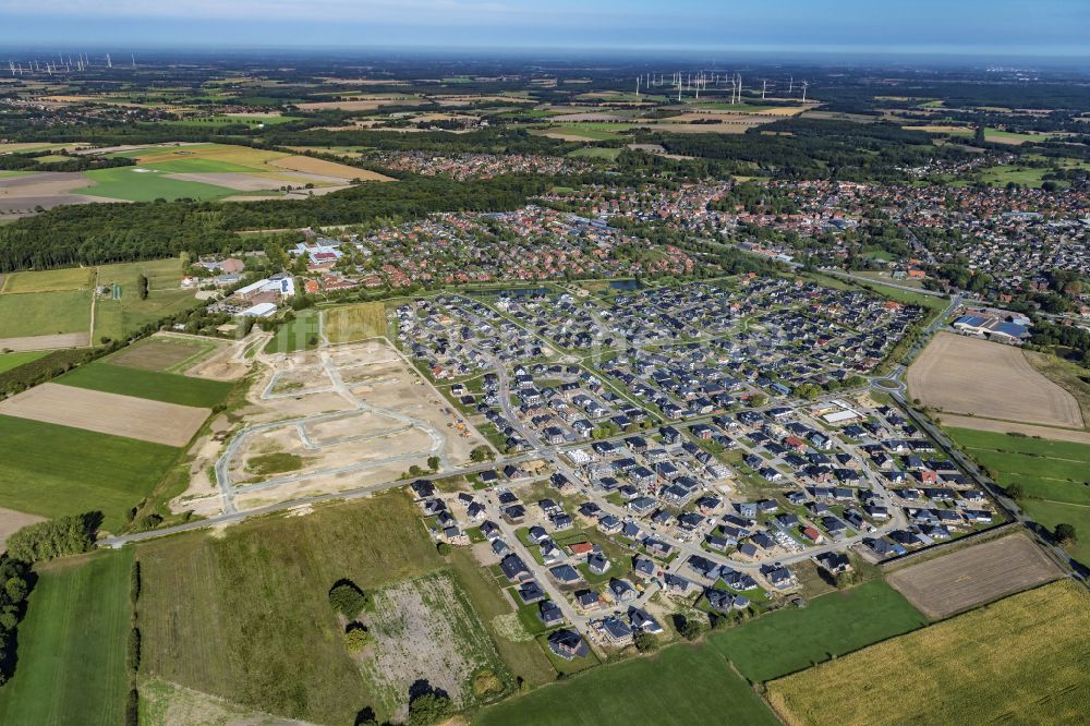 Luftaufnahme Harsefeld - Stadtansicht vom Innenstadtbereich in Harsefeld im Bundesland Niedersachsen, Deutschland