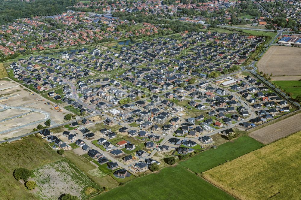 Harsefeld aus der Vogelperspektive: Stadtansicht vom Innenstadtbereich in Harsefeld im Bundesland Niedersachsen, Deutschland