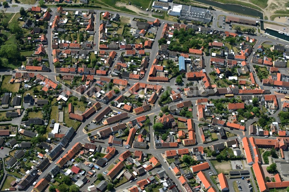 Hasle von oben - Stadtansicht vom Innenstadtbereich in Hasle in Region Hovedstaden, Dänemark