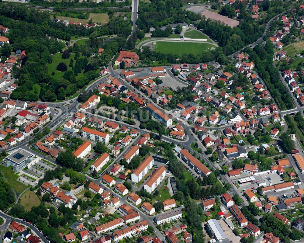 Heilbad Heiligenstadt von oben - Stadtansicht vom Innenstadtbereich in Heilbad Heiligenstadt im Bundesland Thüringen, Deutschland