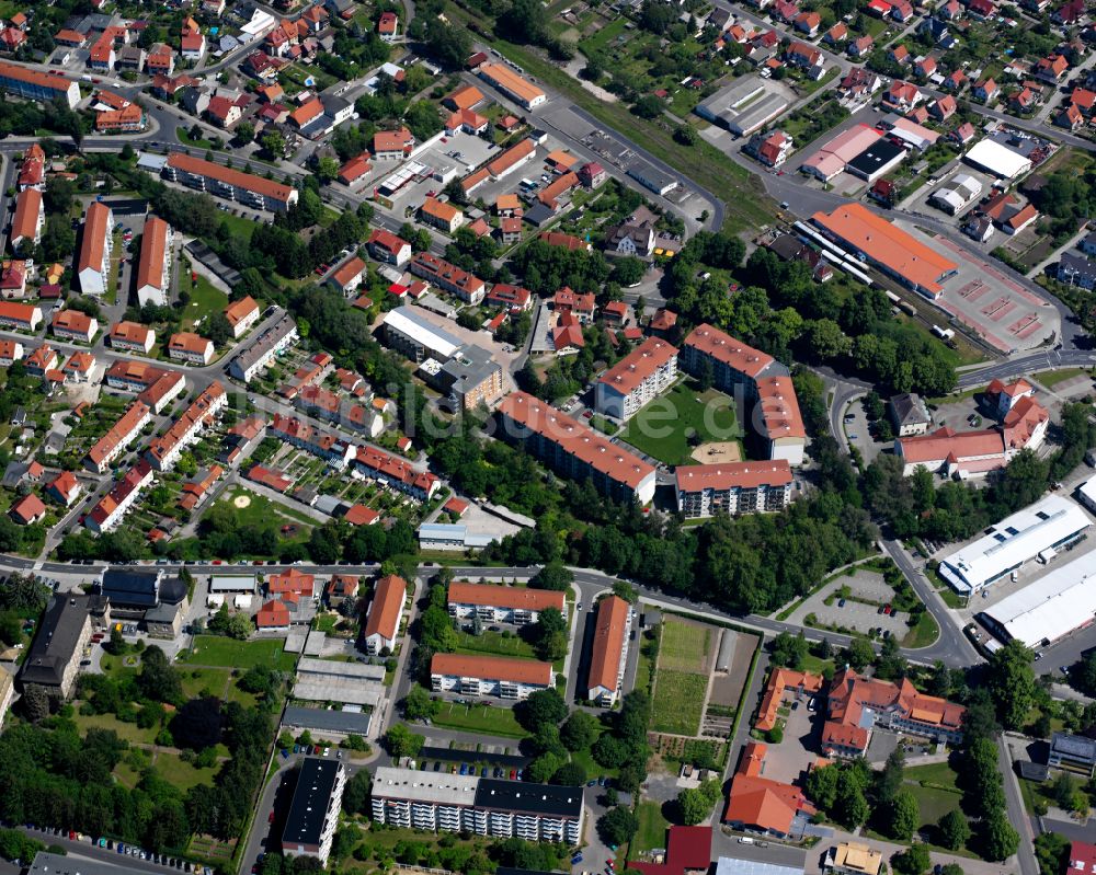 Luftaufnahme Heilbad Heiligenstadt - Stadtansicht vom Innenstadtbereich in Heilbad Heiligenstadt im Bundesland Thüringen, Deutschland