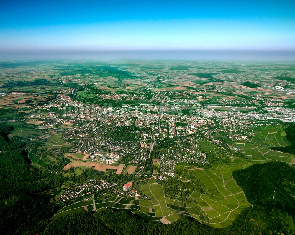 Luftbild Heilbronn - Stadtansicht vom Innenstadtbereich in Heilbronn im Bundesland Baden-Württemberg, Deutschland